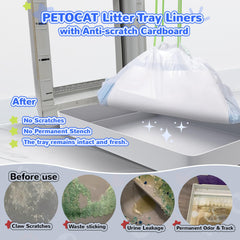 PETOCAT cordelette de tirage fermée facilitant la vidange hygiénique