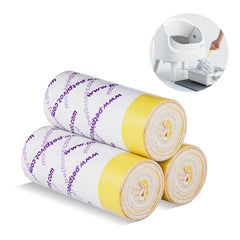 PetPivot emballage montrant les 3 rouleaux et 60 sacs pour gain de temps
