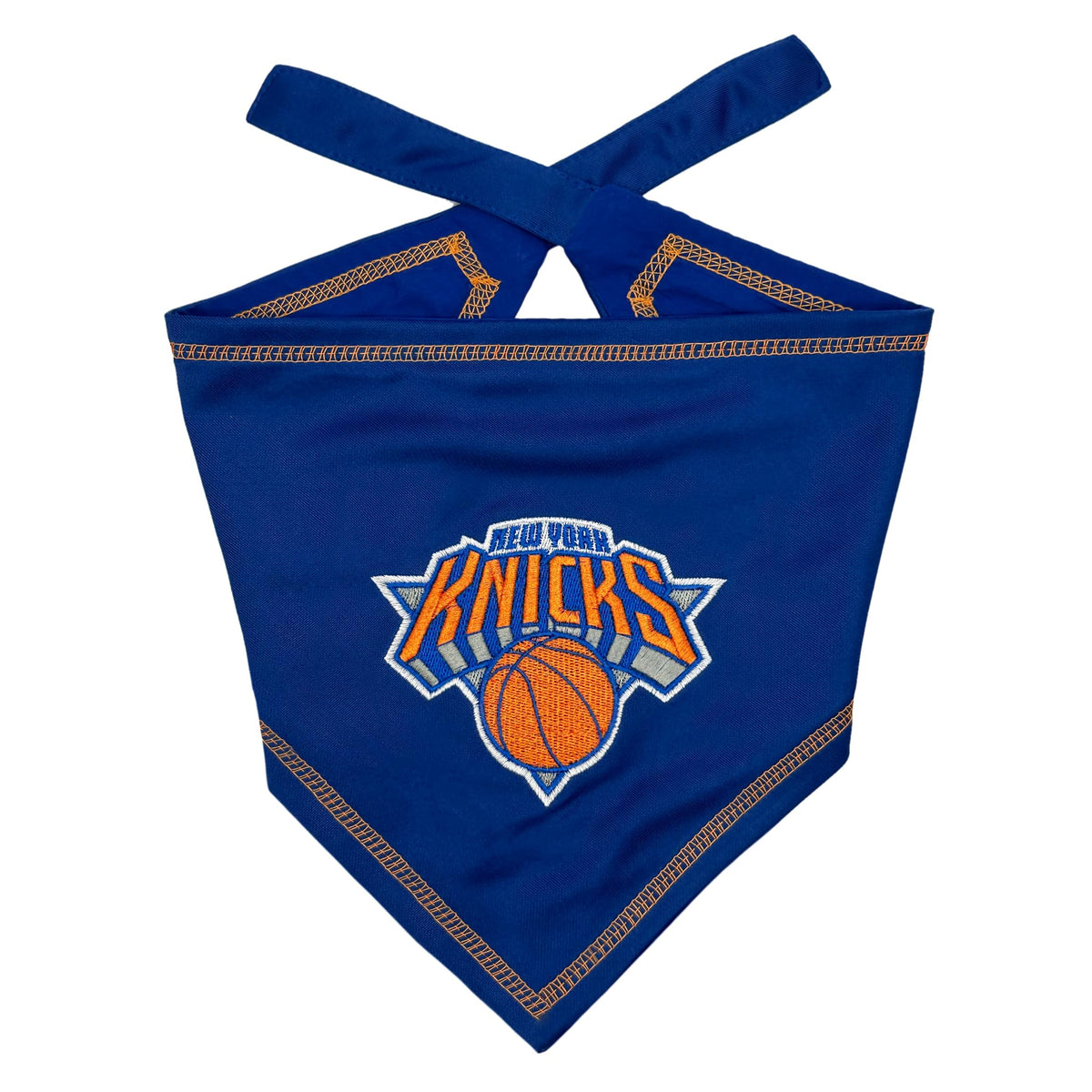 Pets First bandana avant avec logo Knicks visible pour soutenir l'équipe