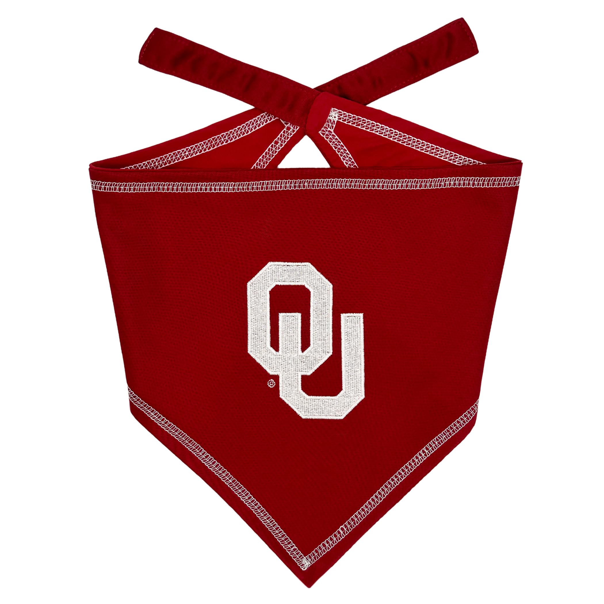 Pets First bandana Oklahoma Sooners face avant, emblème visible et look festif