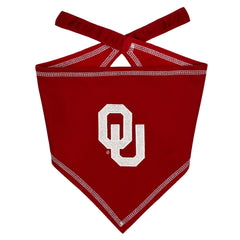 Pets First bandana Oklahoma Sooners face avant, emblème visible et look festif