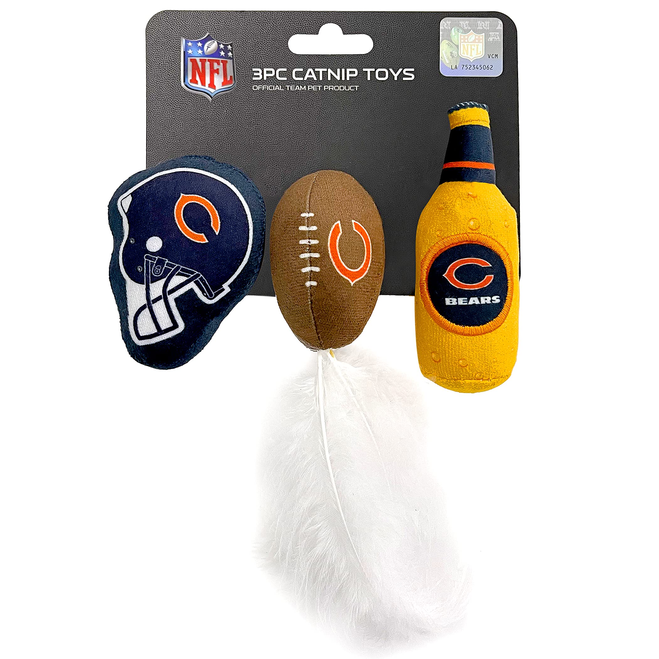 Pets First casque Chicago Bears face avant, logo visible, attire le jeu