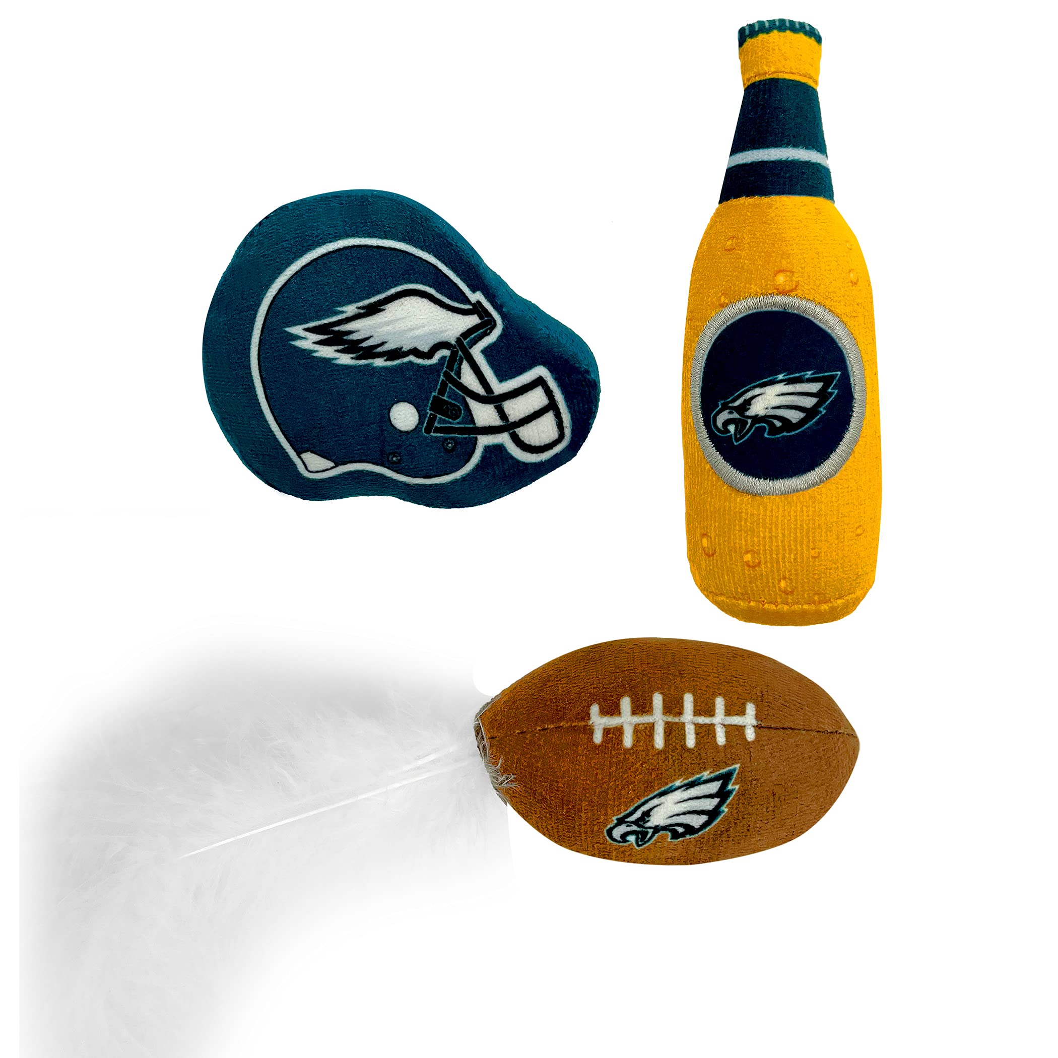 Pets First football avec plumes, stimule la chasse et l’agilité