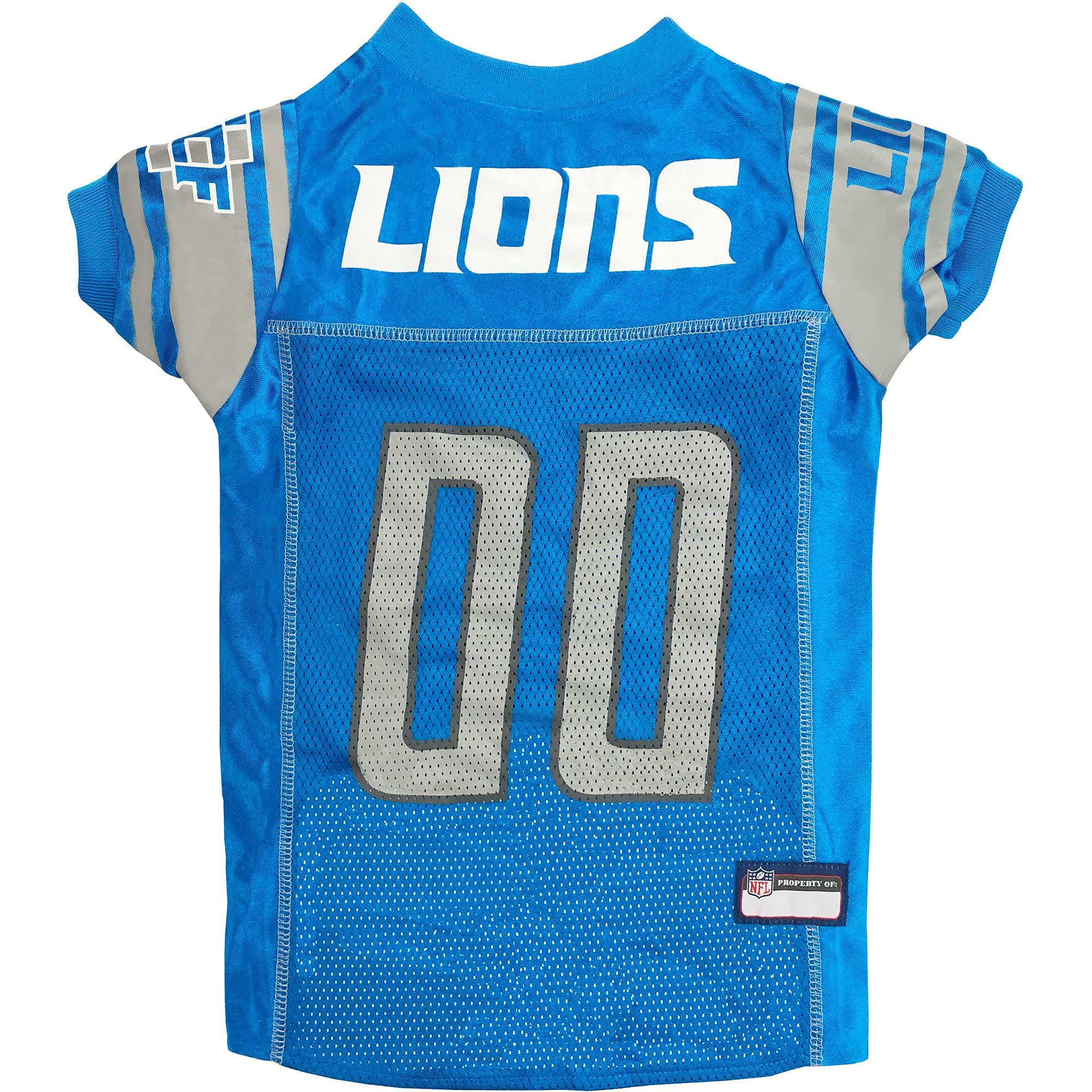 Pets First maillot Detroit Lions vue avant, montre logo et confort