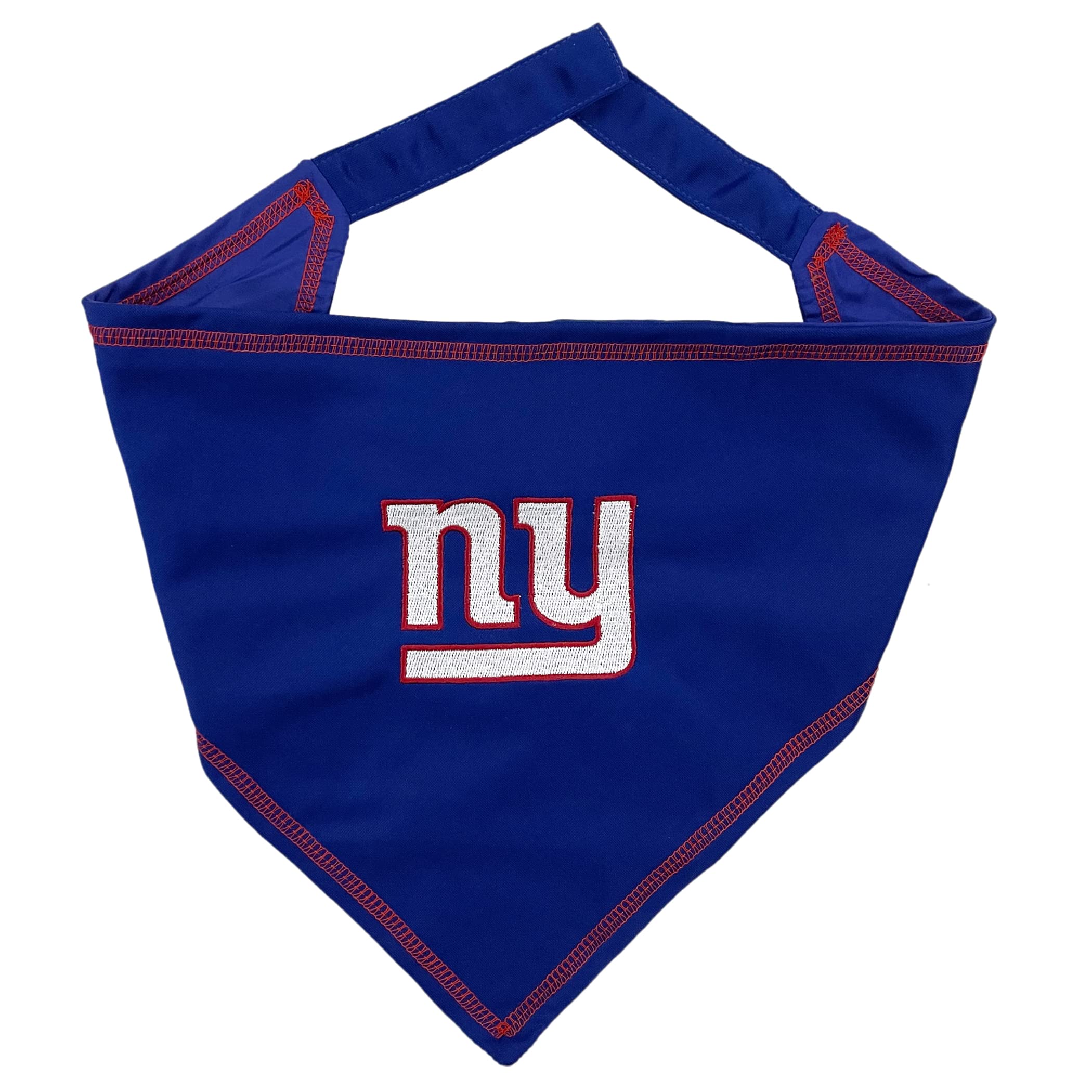 Pets First bandana New York Giants face avant montrant logo et style d’équipe