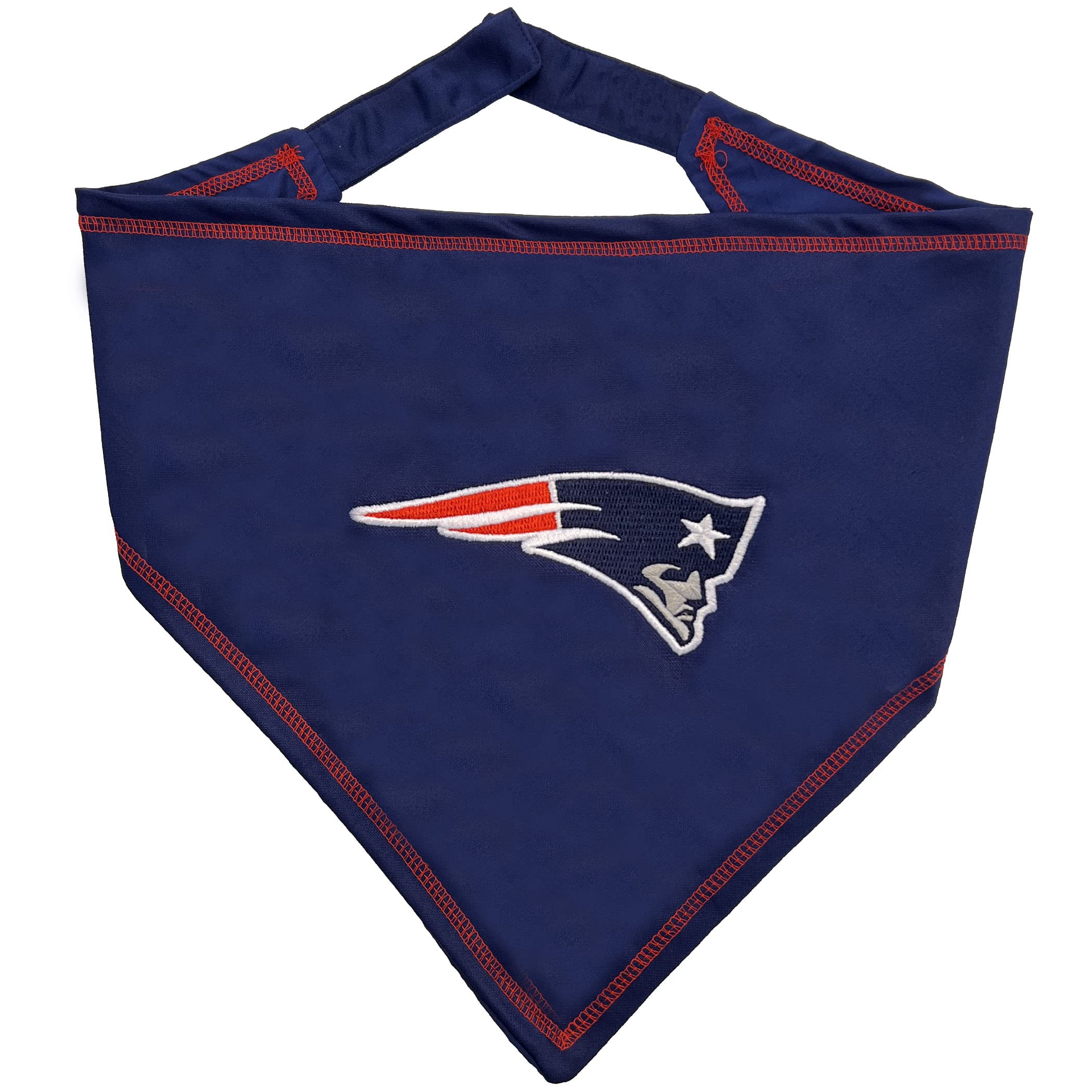 Pets First bandana avant montrant le logo Patriots pour un look d'équipe