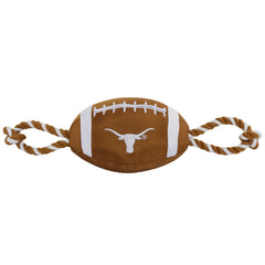Pets First jouet Texas Longhorns vue avant montrant logo et couleurs officielles
