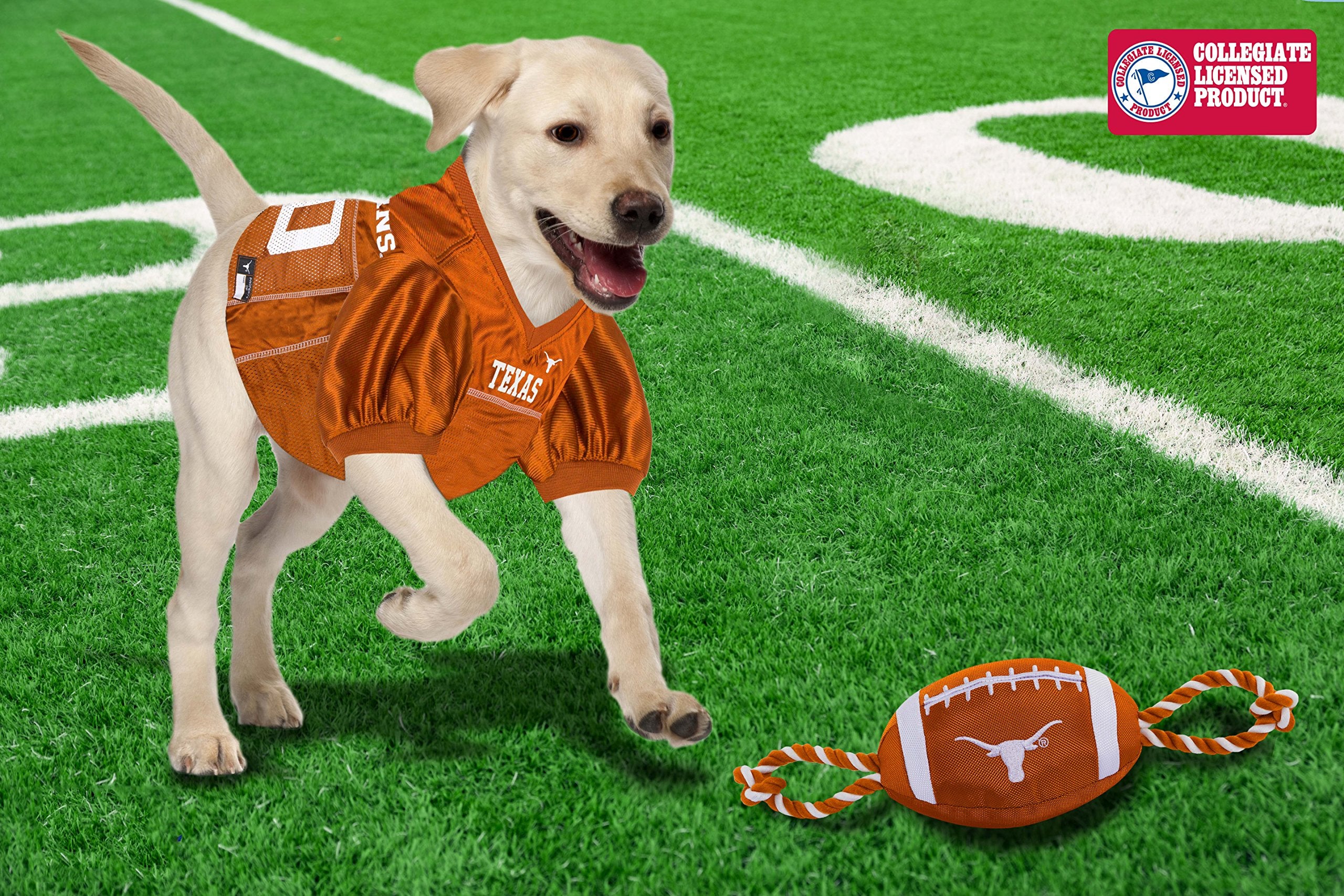 Pets First étiquette officielle NCAA tissée assurant authenticité et qualité