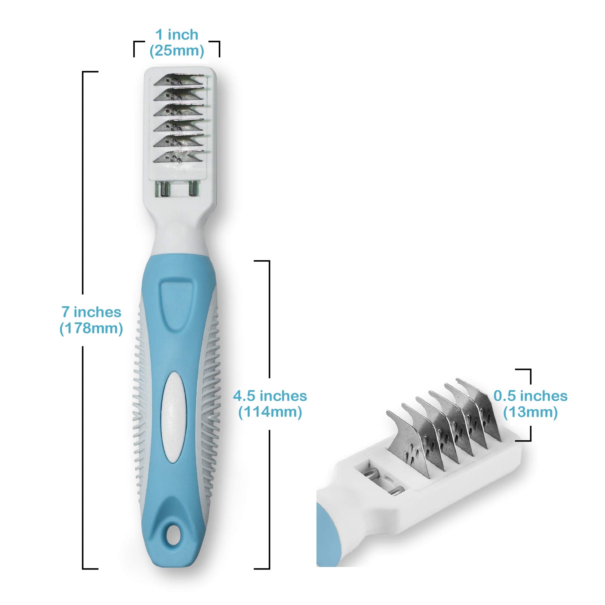 Pets First peigne utilisé sur chien à poil long pour enlever nœuds