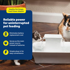 PetSafe adaptateur prise et câble illustrant branchement simple et sécurité