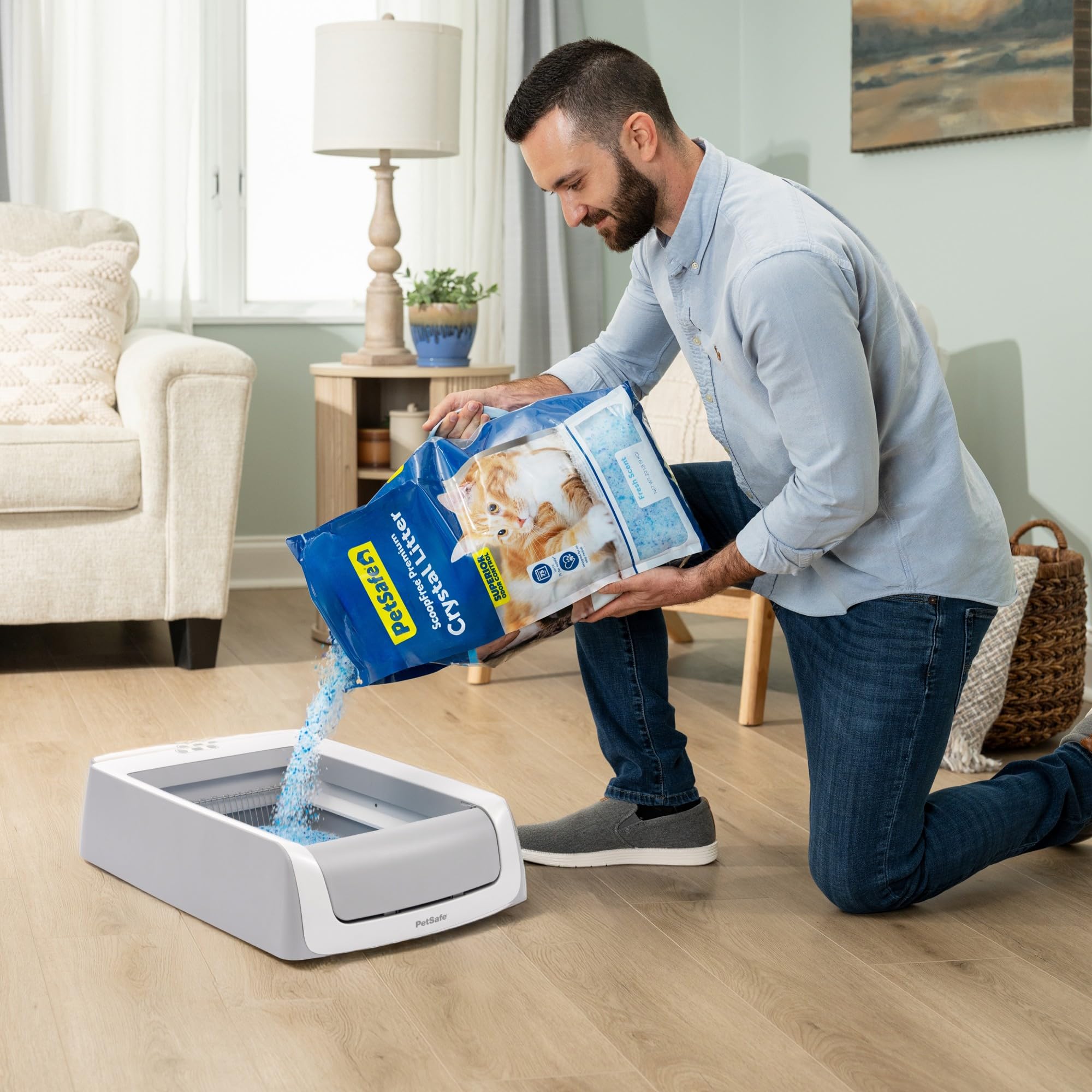 PetSafe comparaison d'échelle et dimensions pour visualiser l'encombrement