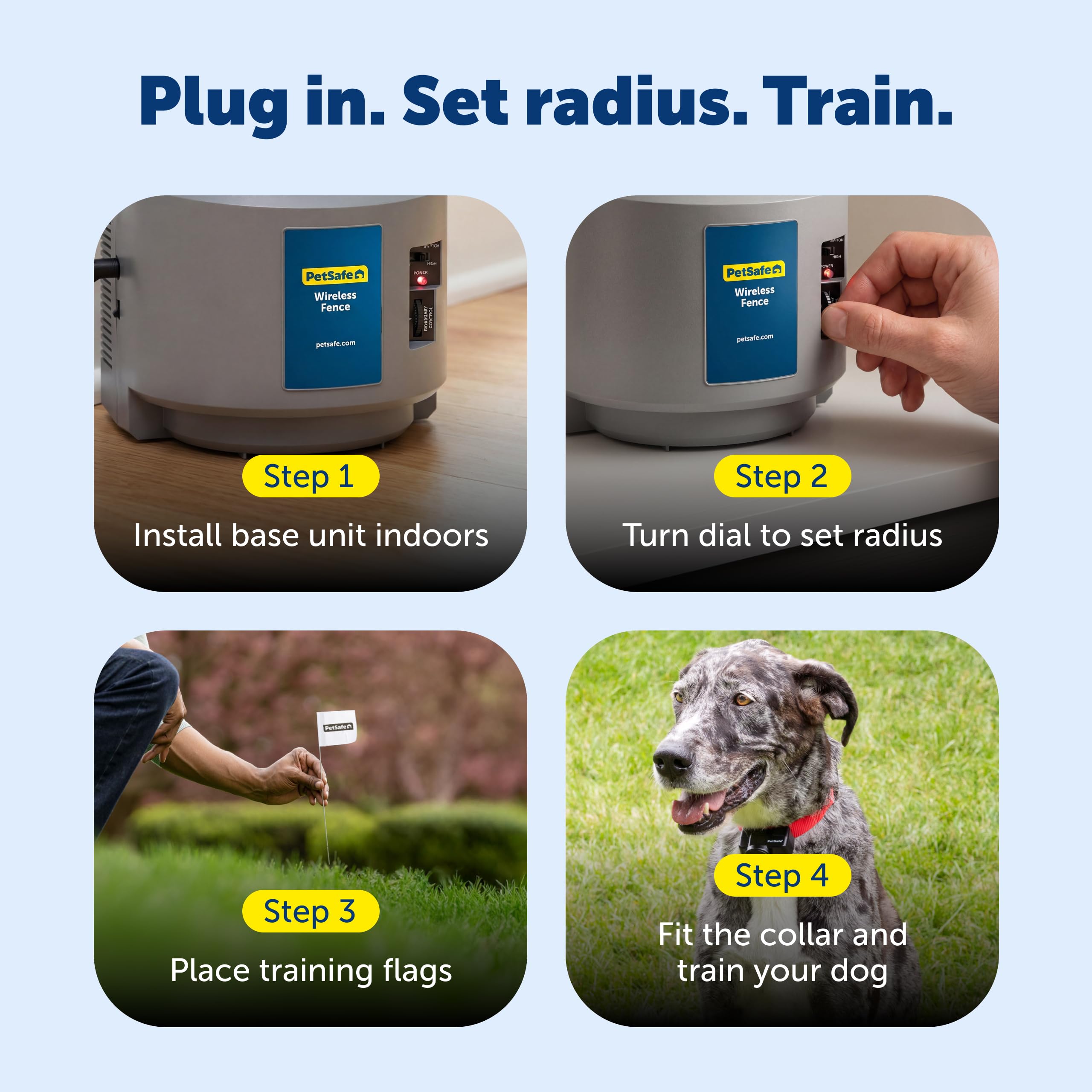 PetSafe contenu du kit posé, déballage clair et prêt à installer