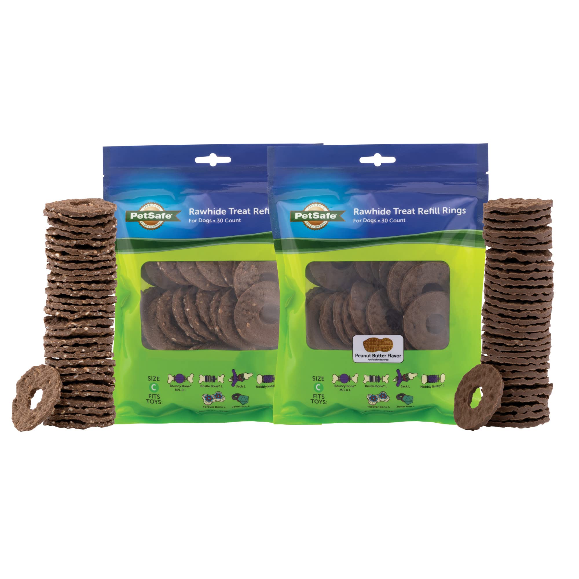 PetSafe emballage avant montrant 60 anneaux, pratique pour stocker