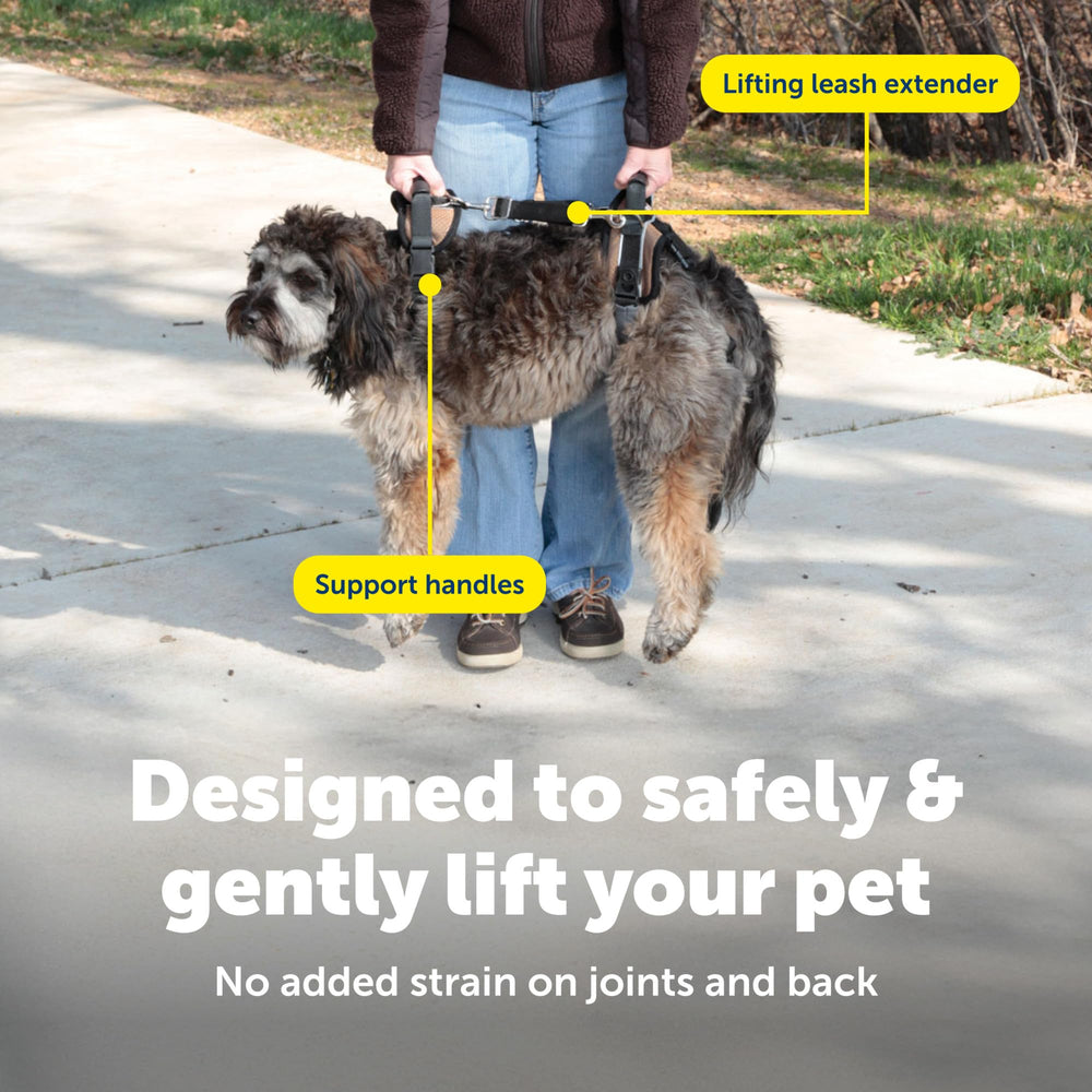 PetSafe poignées en usage pour aider à lever sans forcer le dos