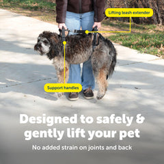PetSafe poignées en usage pour aider à lever sans forcer le dos