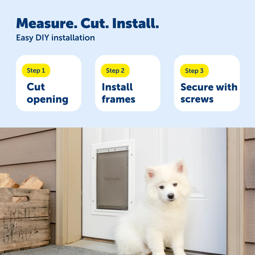 PetSafe comparaison d'échelle montrant taille medium adaptée au chien