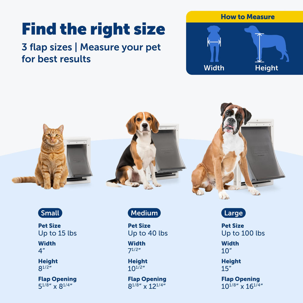 PetSafe chatière en usage extérieur laissant sortir un chat confortablement