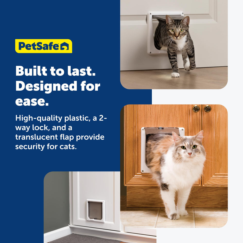 PetSafe chatière installée dans une porte intérieure démontrant ajustement