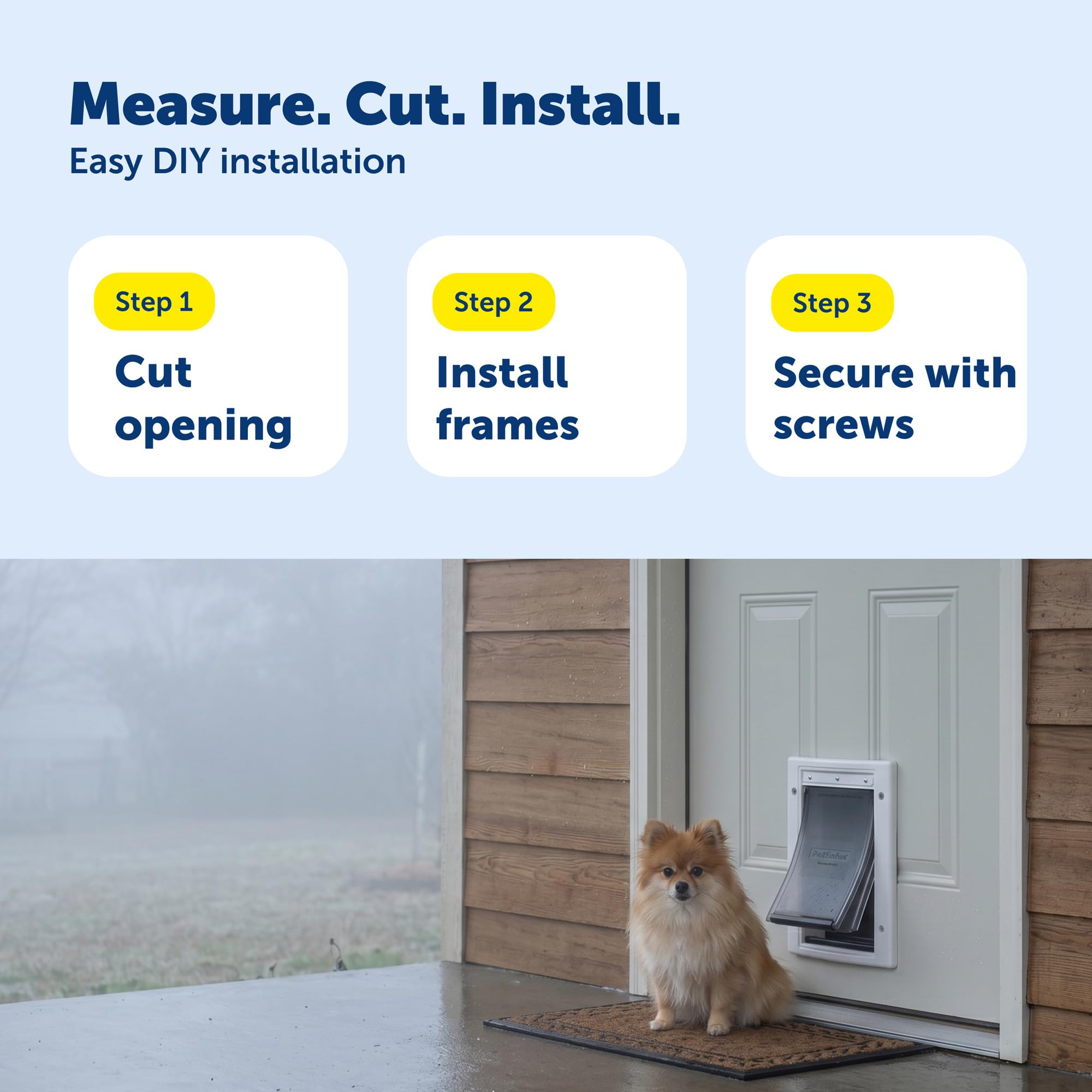 PetSafe panneau de fermeture enclenché pour bloquer l'accès rapidement