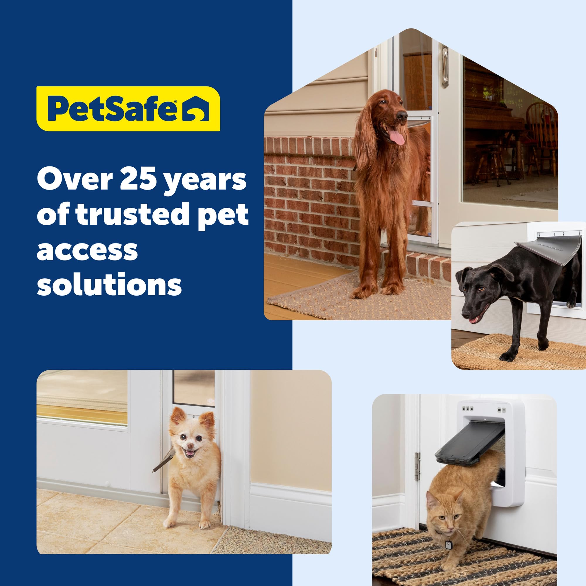 PetSafe chatière en situation près d'une litière gardant la zone privée