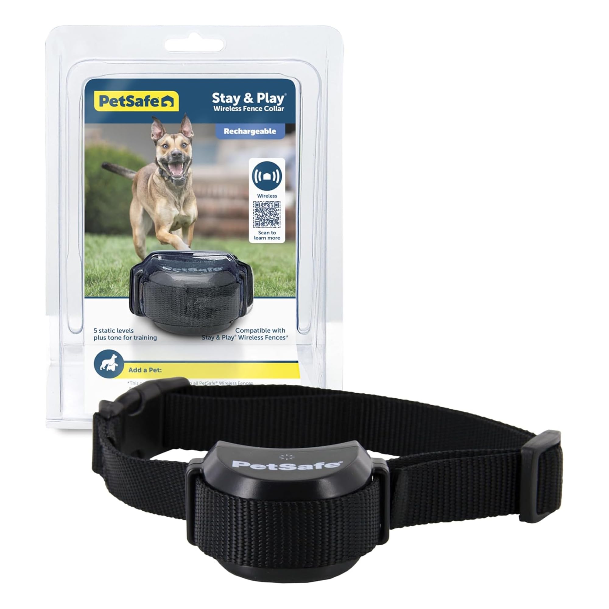 PetSafe collier récepteur face avant montrant design compact et confort