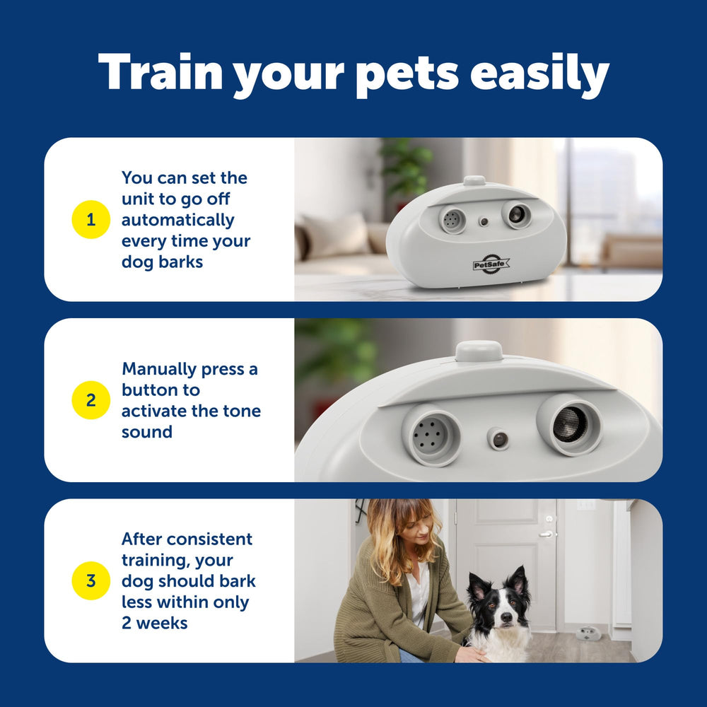 PetSafe taille comparée à un livre pour visualiser l'échelle et l'installation
