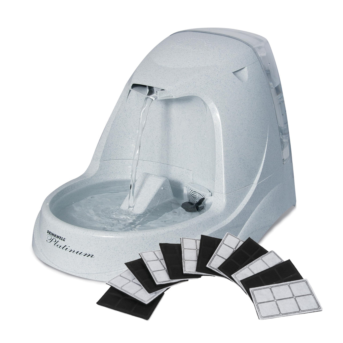 PetSafe vue avant de la fontaine avec grande capacité pour hydratation prolongée