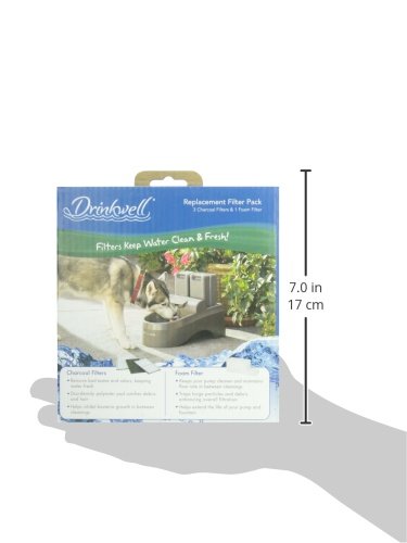 PetSafe détail du préfiltre mousse illustrant capture des poils et débris