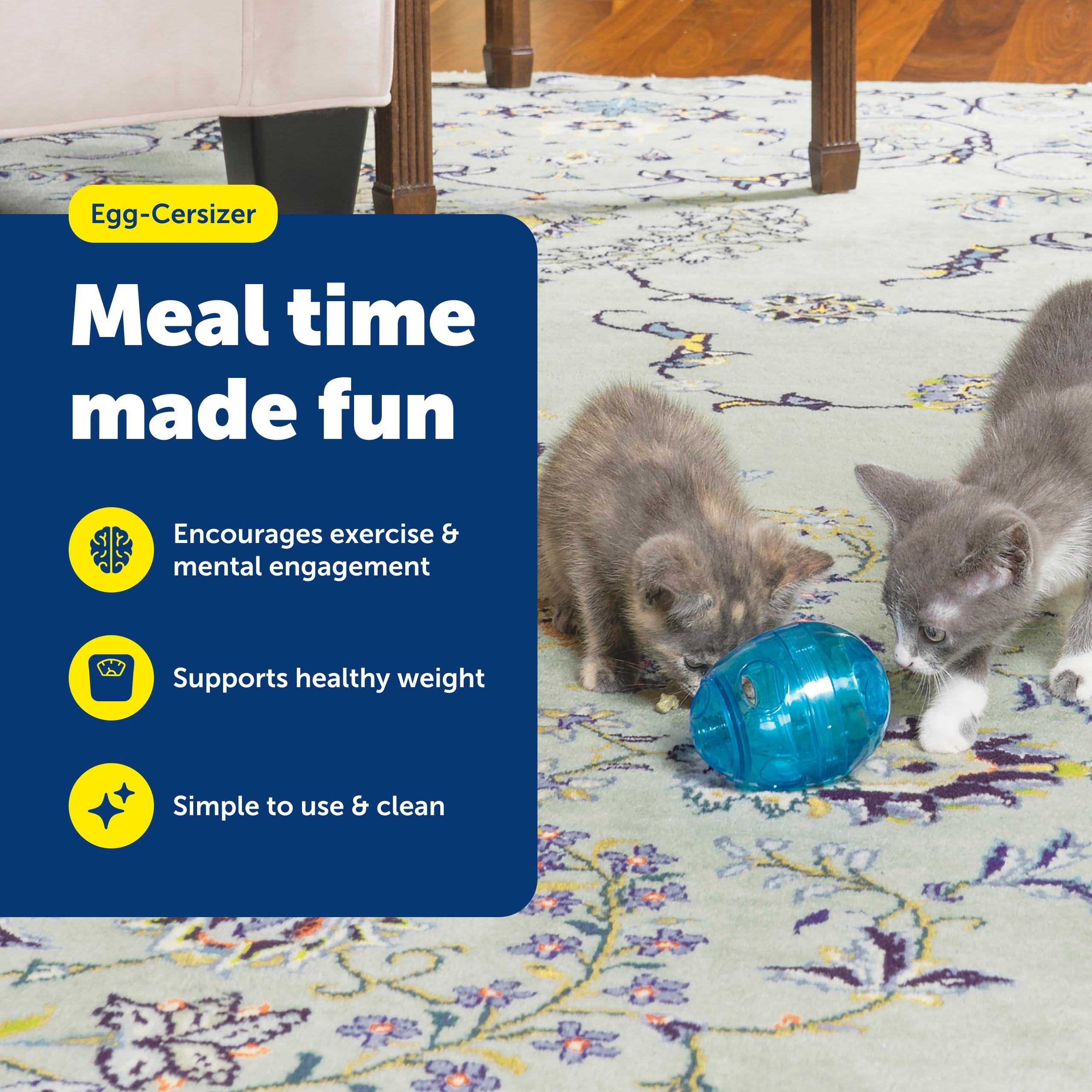 PetSafe gros plan sur la texture de l'œuf pour une prise en main sûre