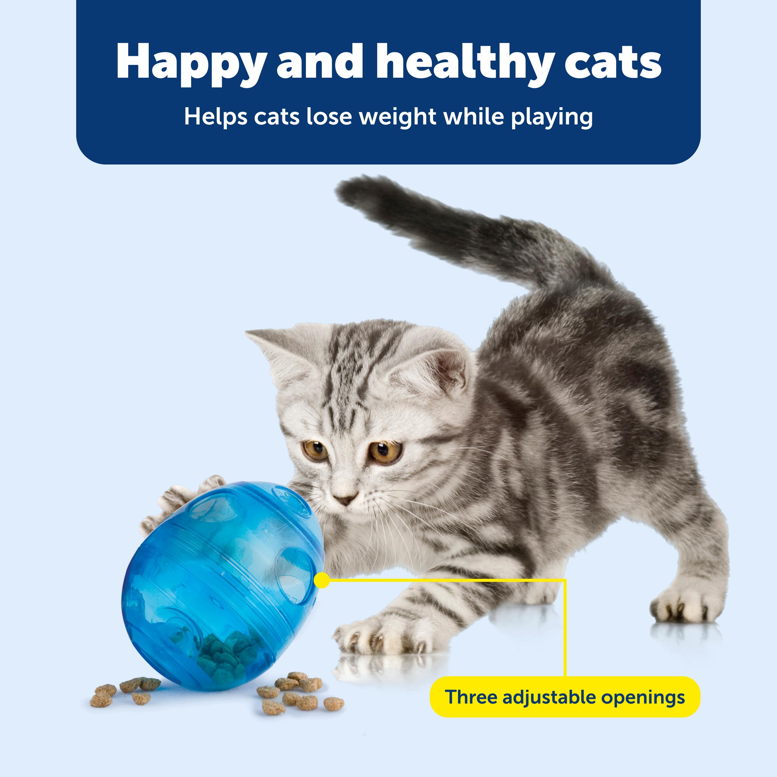 PetSafe illustration du réglage 1-2-3 orifices pour ajuster la difficulté