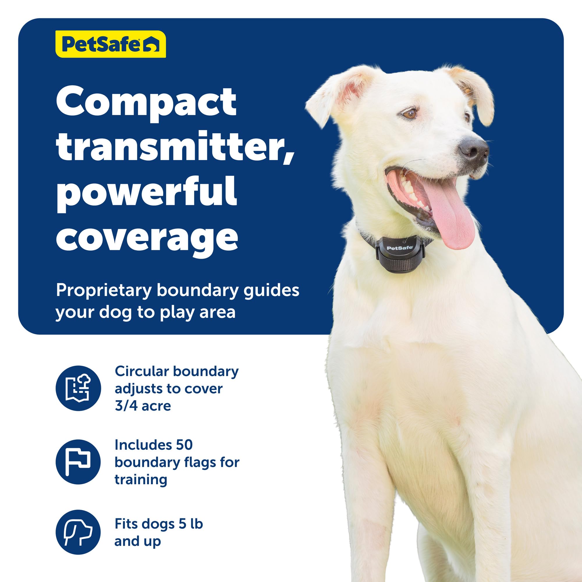 Fanions PetSafe marquant la limite pour un entraînement visuel efficace