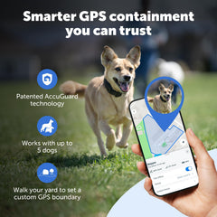 PetSafe collier porté par chien illustrant ajustement et tranquillité