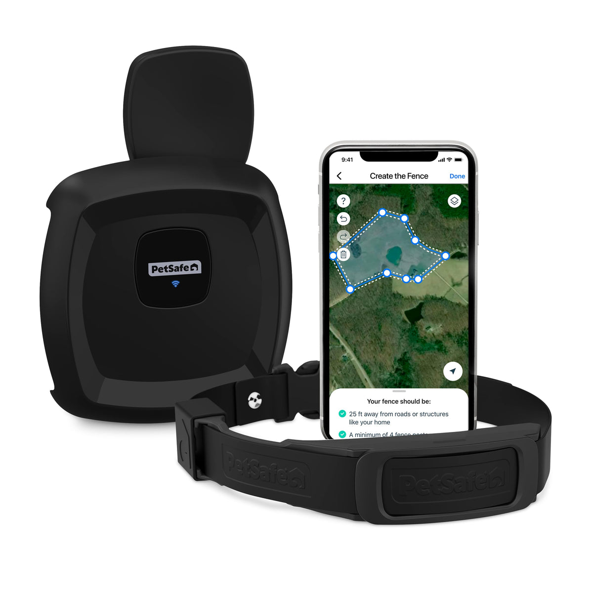 PetSafe emballage avant montrant contenu et gain de sécurité