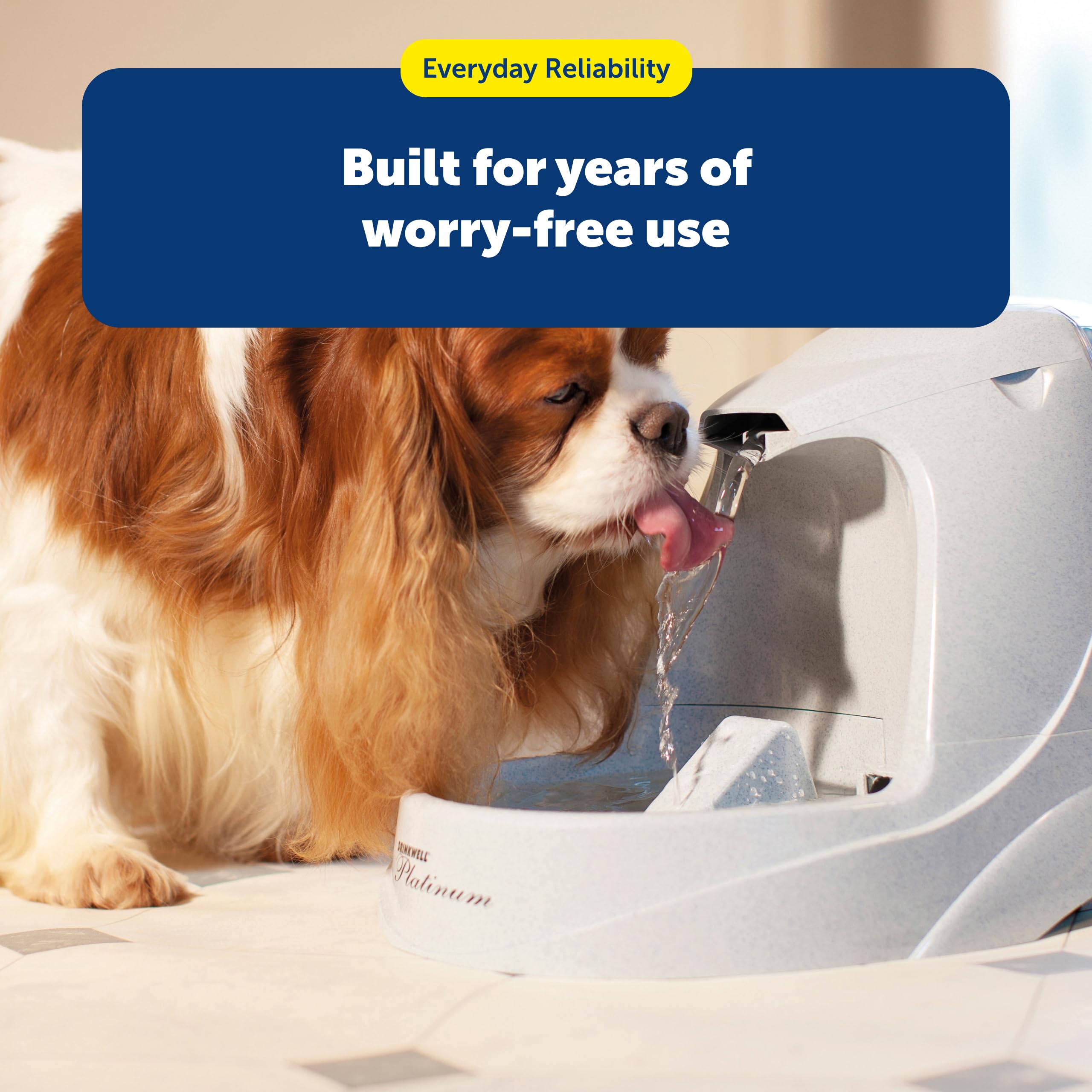 PetSafe installation rapide sur distributeur démontrant montage sans outils