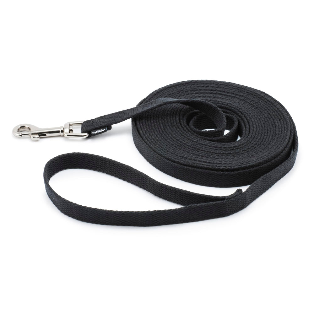 PetSafe longe 20 ft vue de face montrant la longueur et contrôle sécurisé