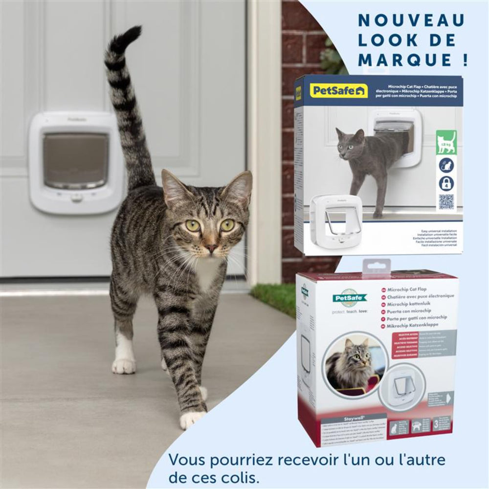 PetSafe emballage et contenu montrant composants inclus pour montage