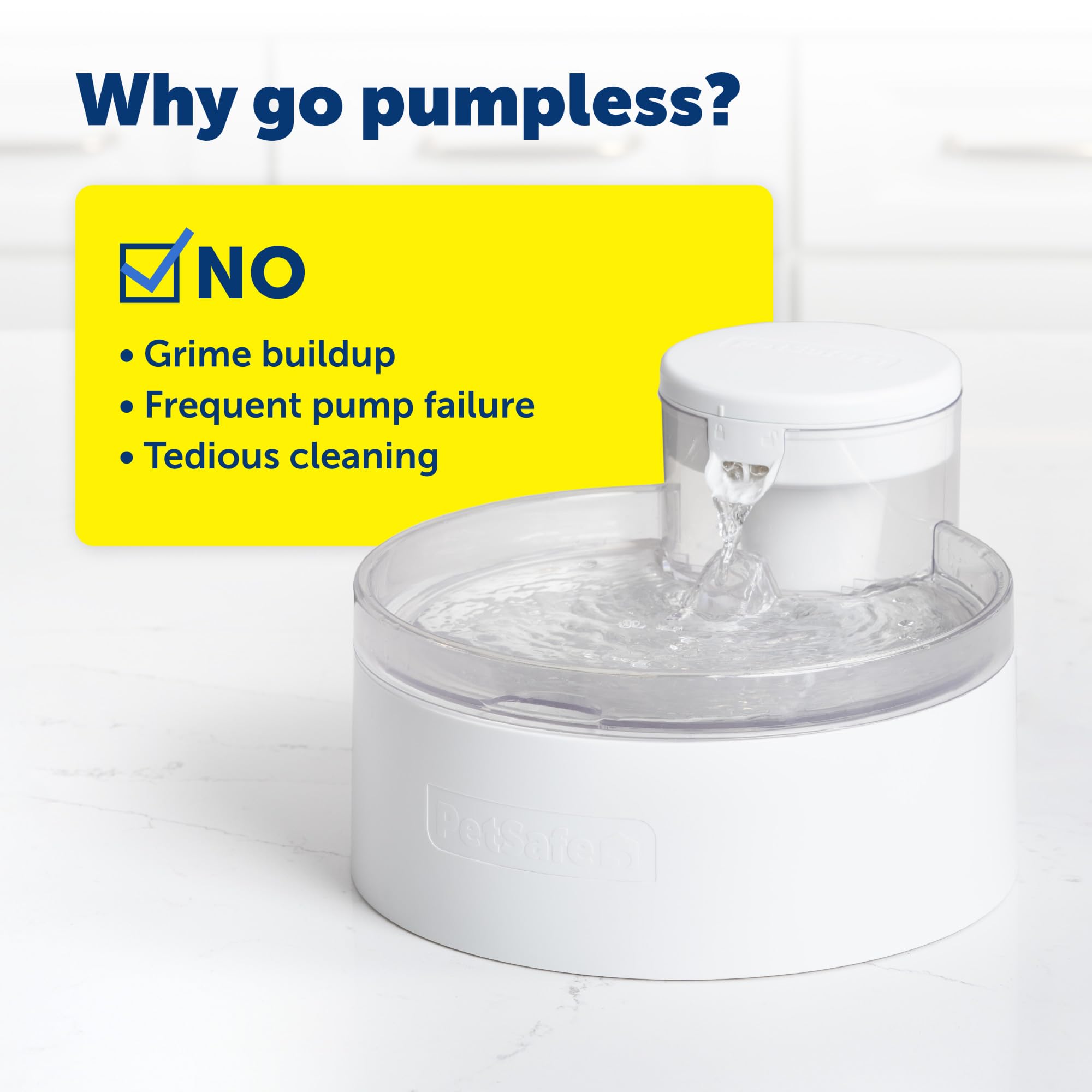 PetSafe Outlast filtre Ion‑X posé séparément pour eau plus propre