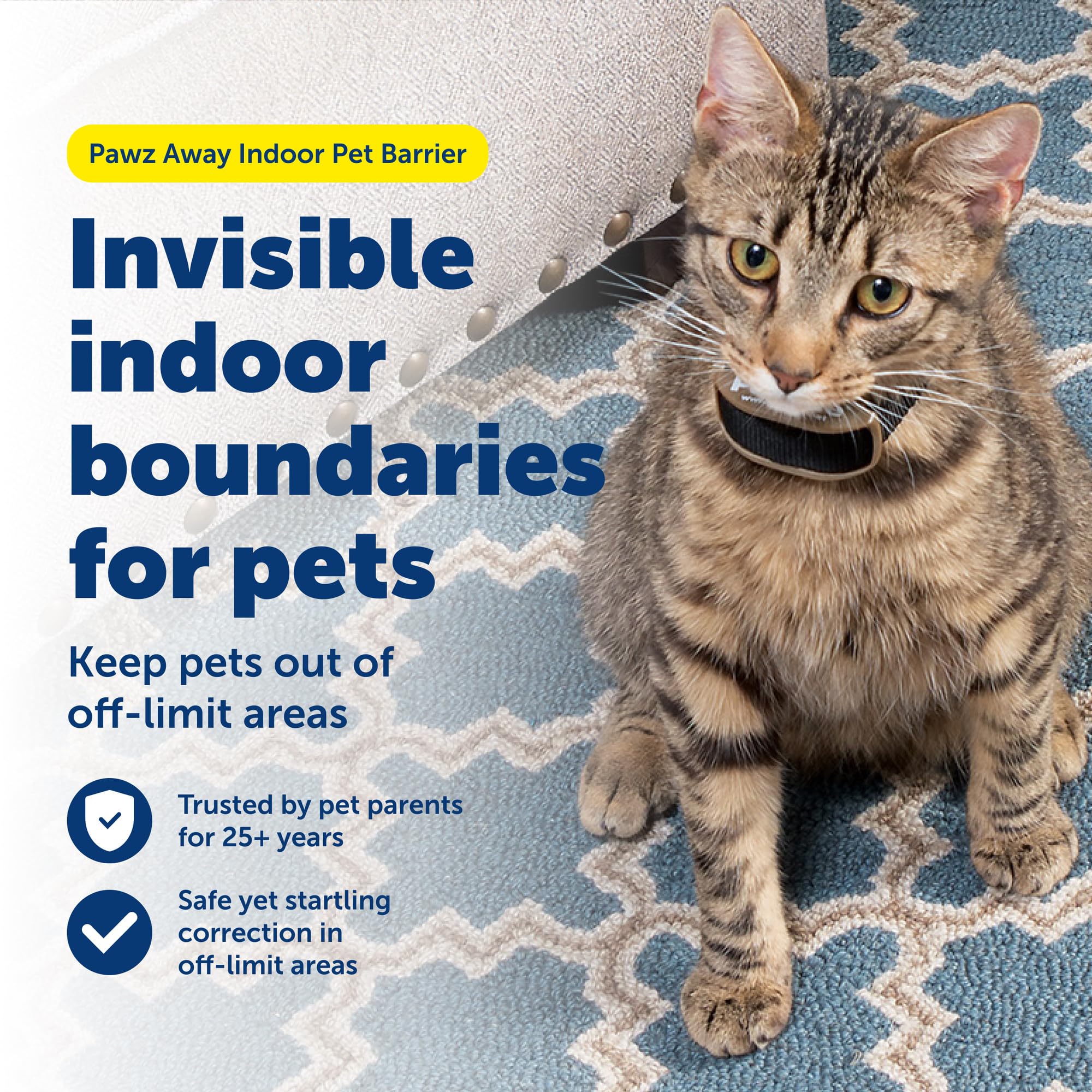 PetSafe collier détail des contacts et réglages garantissant un ajustement sûr