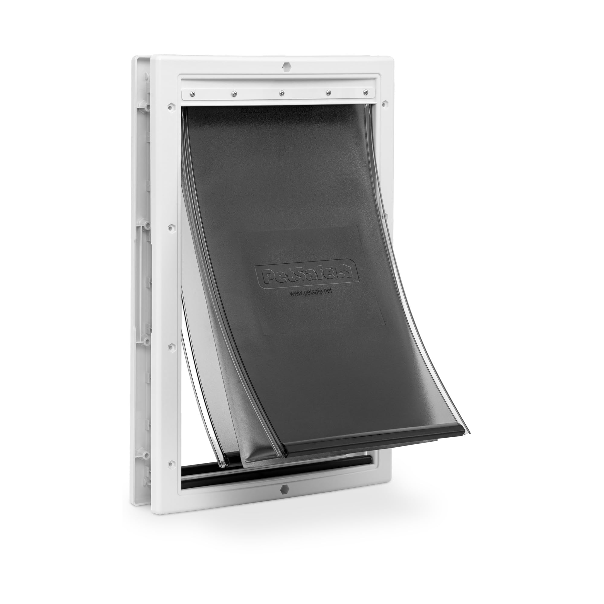 PetSafe vue avant de la porte montrant l'accès pratique et l'efficacité énergétique