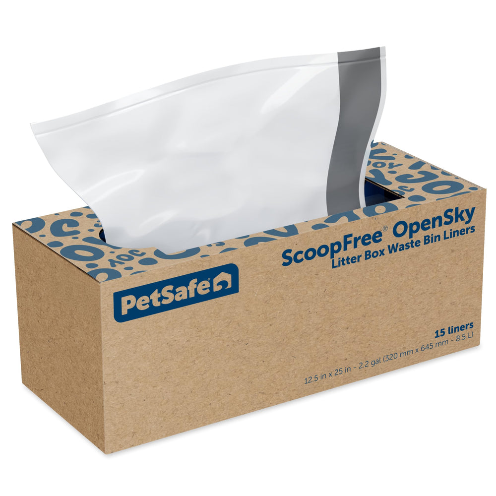 PetSafe vue avant du paquet montrant la boîte et la marque, rangement pratique