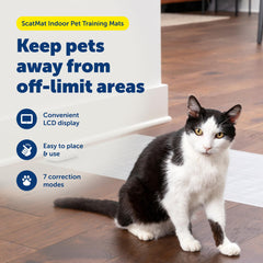 PetSafe ScatMat contrôleur LCD montrant niveau et compteur pour suivi facile