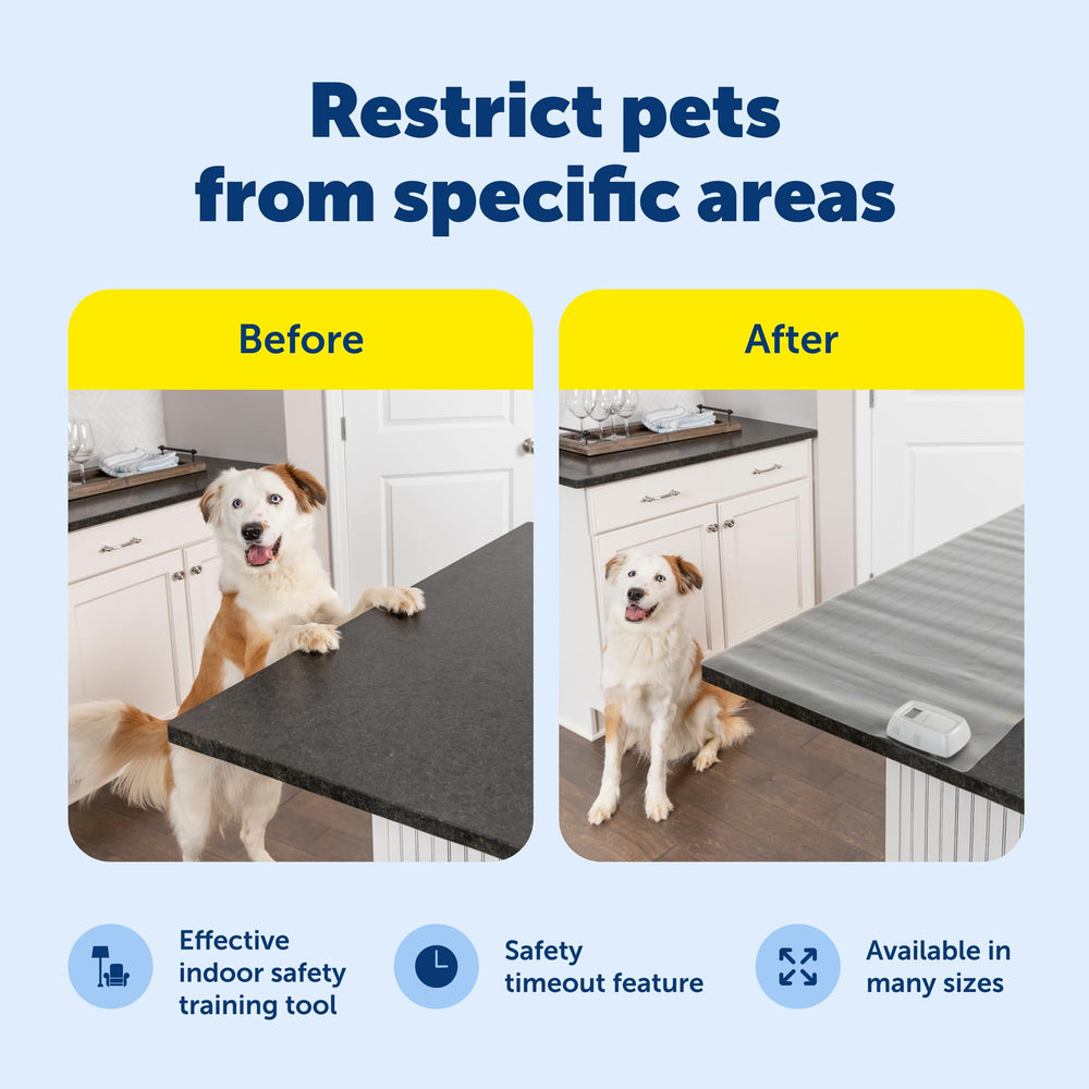 PetSafe ScatMat gros plan de la surface antidérapante, confort et sécurité
