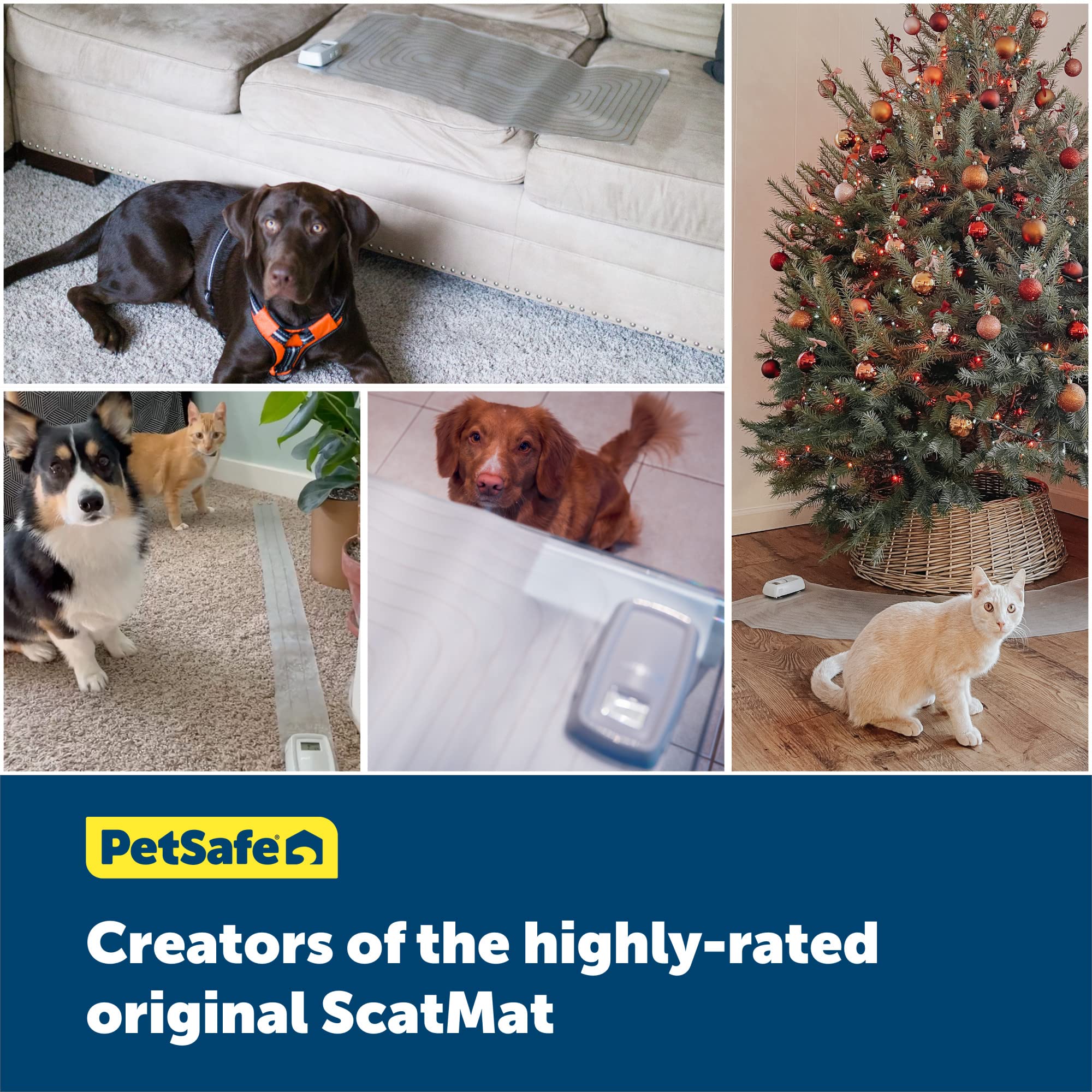 PetSafe ScatMat plié pour rangement facile et transport pratique