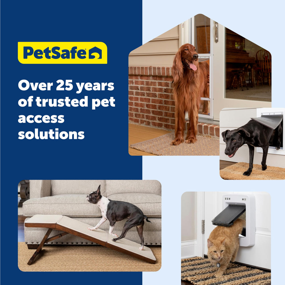 Scène de vie PetSafe porte ouverte avec animal et isolation améliorée