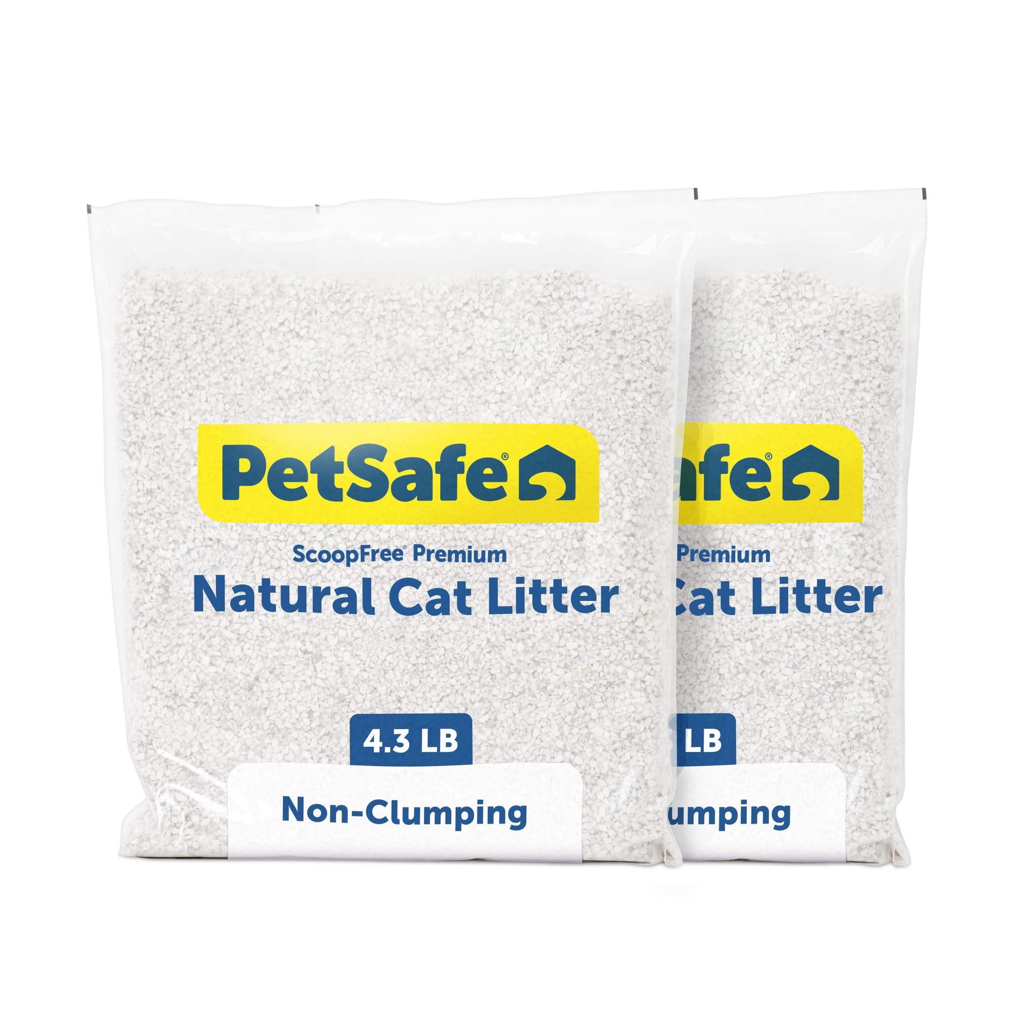 PetSafe emballage avant montrant le lot de deux sacs, qualité et longévité