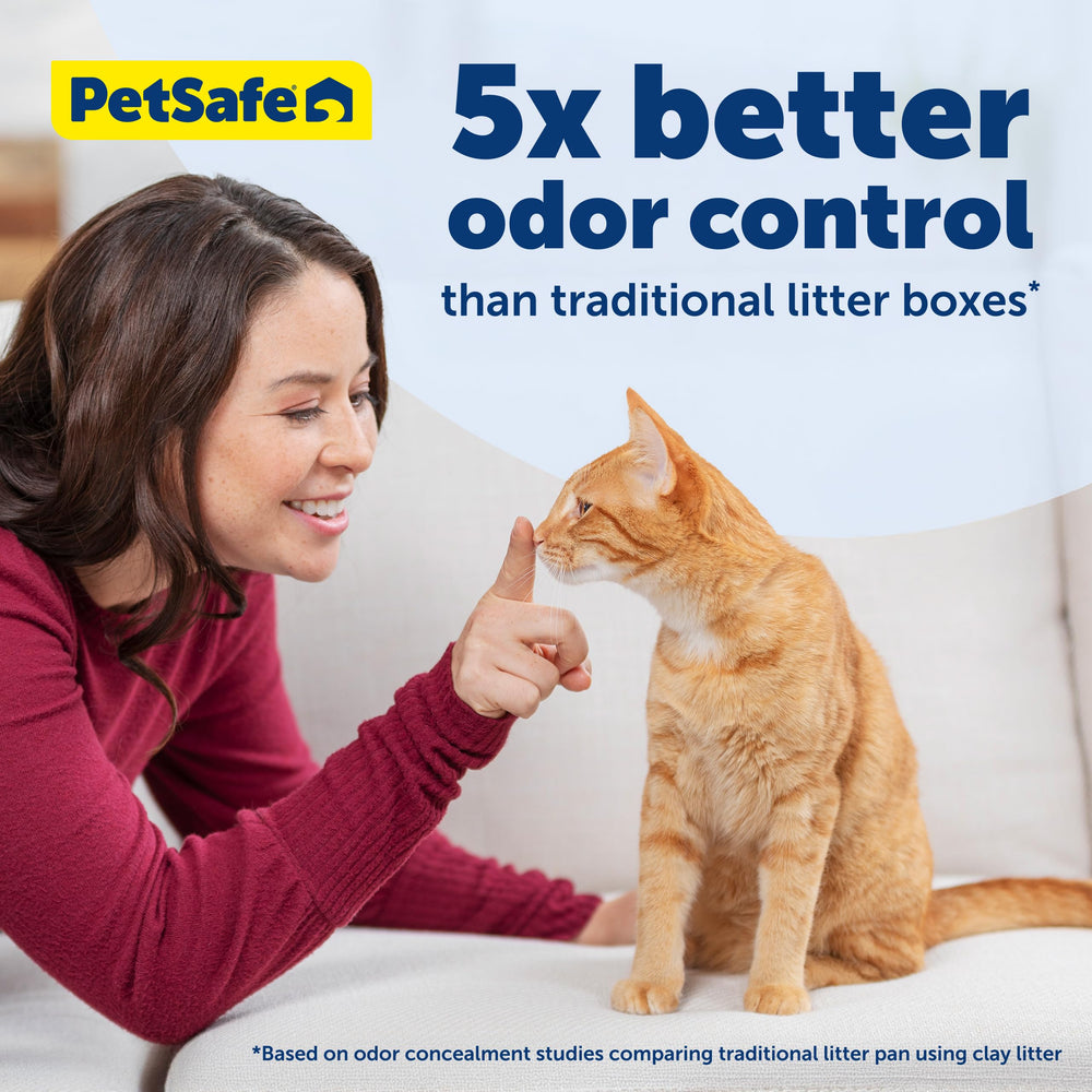 PetSafe gros plan sur cristaux de silice montrant absorption rapide