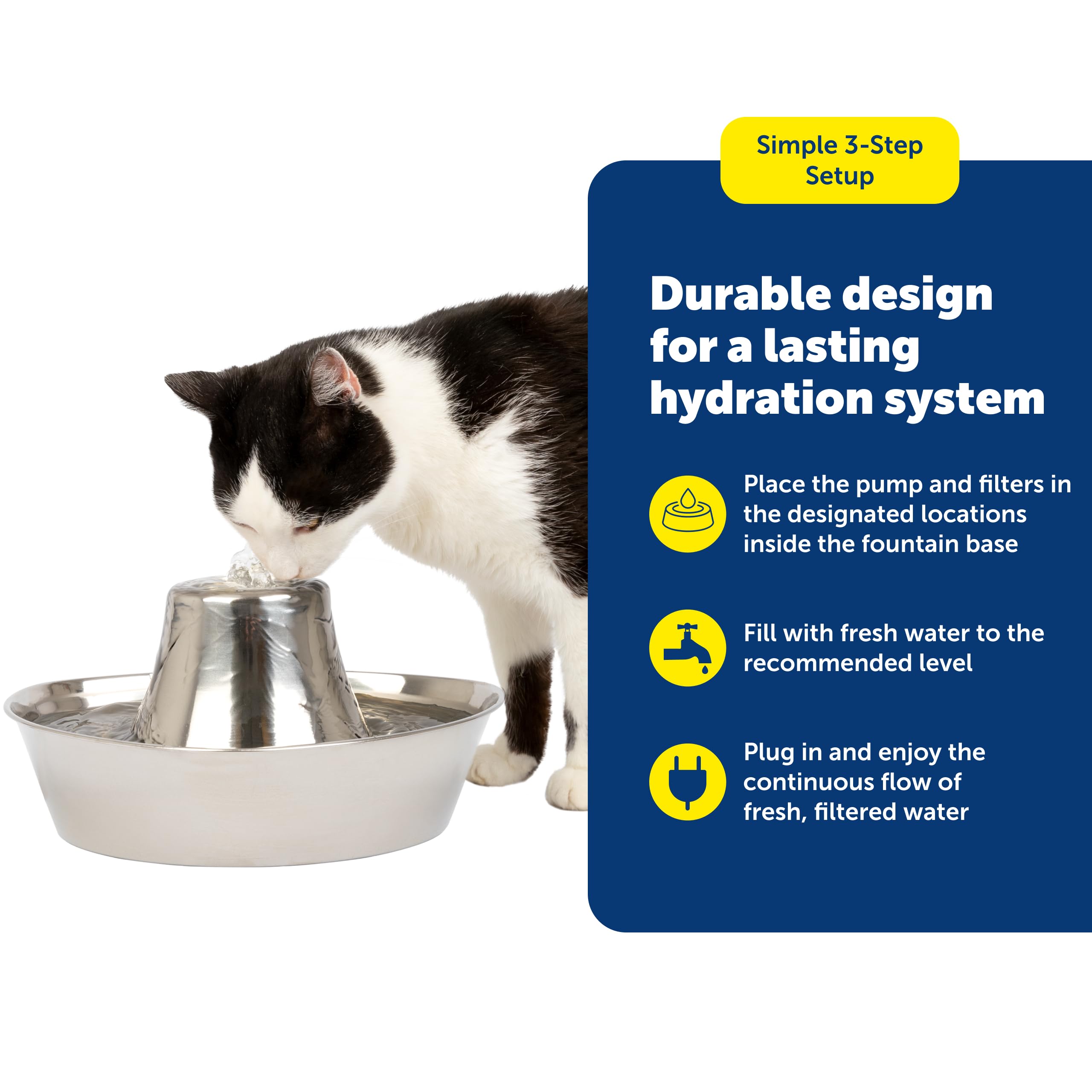 PetSafe deux filtres et matériel de filtration garantissant eau plus propre