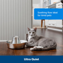 PetSafe gros plan sur la texture inox résistante et hygiénique