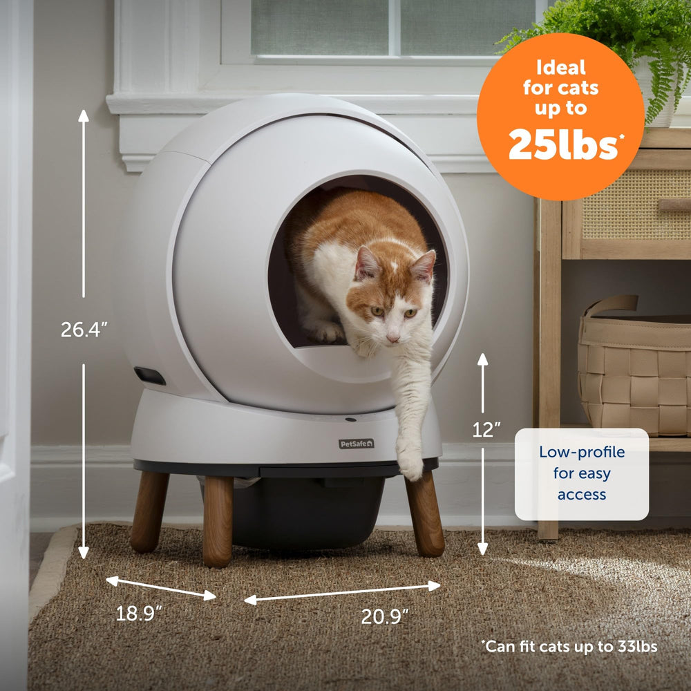 PetSafe SmartSpin comparaison taille avec chat démontrant dimensions