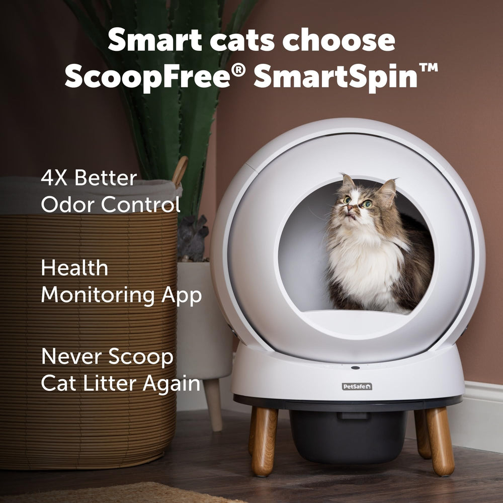 PetSafe SmartSpin gros plan du mécanisme rotatif pour élimination rapide
